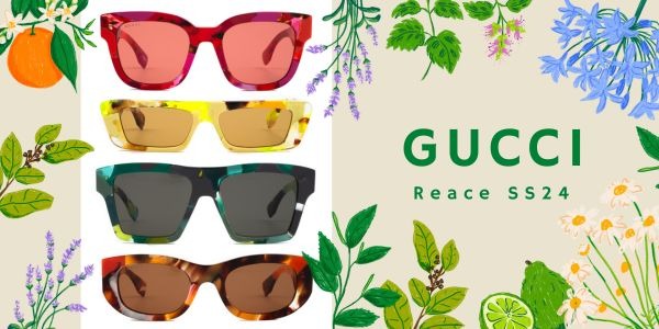 Nuovi occhiali da sole GUCCI ReAce in Acetato riciclato