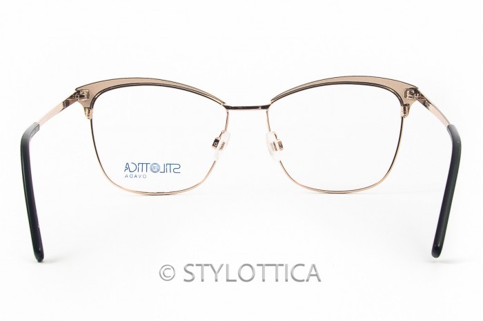 STILOTTICA 안경 Cs4837 c1 블랙 골드