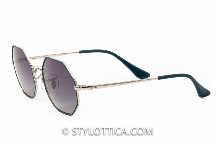 Occhiali da sole junior RAY BAN 284/4l Argento Petrolio rj 9549s