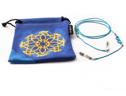 CENTROSTYLE untuk gelas Kalung Kacamata Tipis 09598 Biru muda