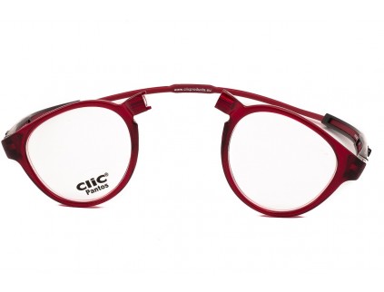 Occhiali da lettura con calamita CliC Tube Pantos Red 2