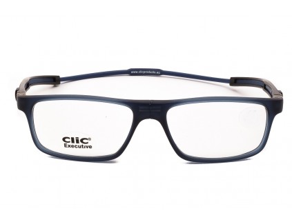Occhiali da lettura con calamita CliC Tube Executive Dark Blue