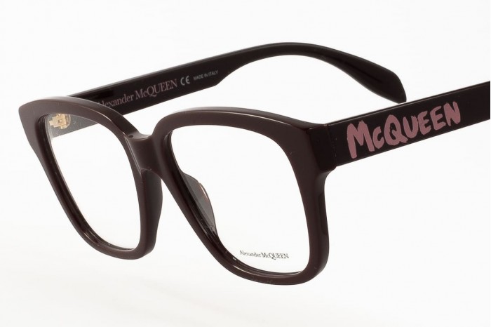 ALEXANDERMCQUEEN眼鏡AM0333O003ボルドー