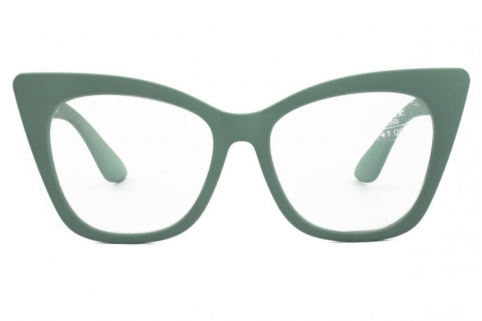 Предварительно собранные очки для чтения DOUBLEICE Panthera Sage green