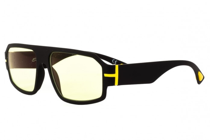 AIRDP Occhiali da sole Clint c3 Nero Giallo Fotocromatici