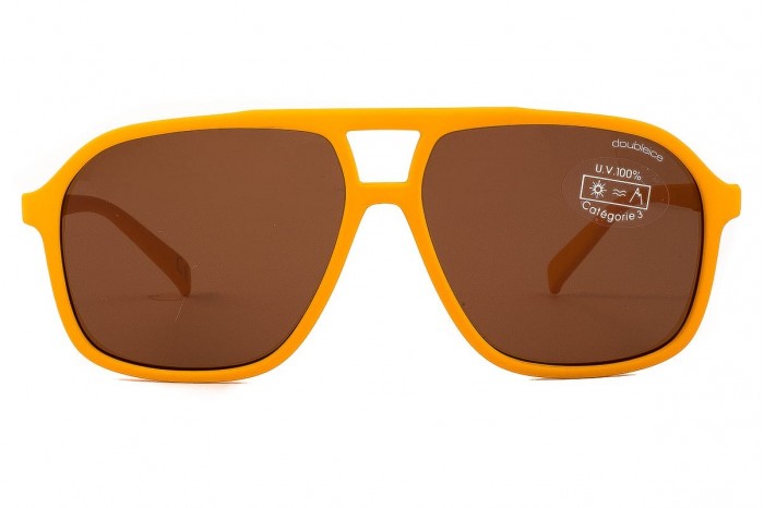 DOUBLEICE Gelbe Sonnenbrille aus den Siebzigern