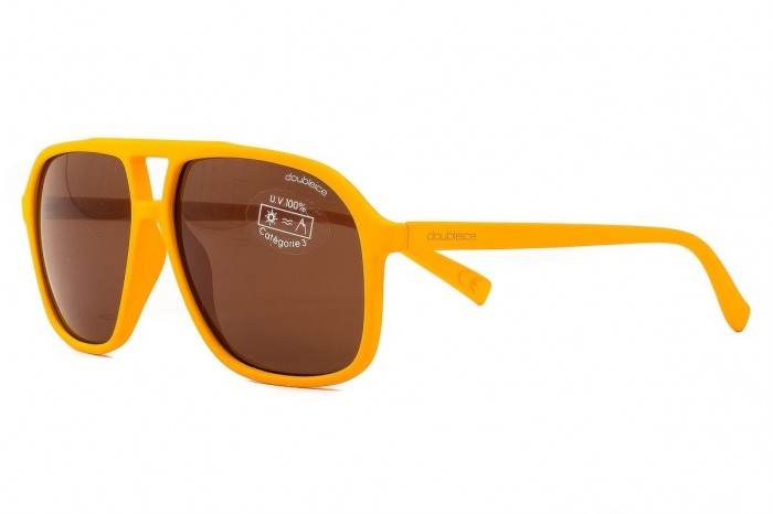 DOUBLEICE Gelbe Sonnenbrille aus den Siebzigern