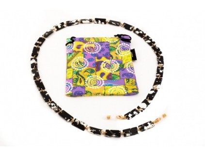 Brillenketting AIRPORT Block 10361 Zwart