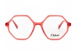 CHLOÉ Okulary dziecięce CC0005O 006 Czerwone bezbarwne 2023
