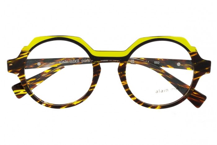 ALAIN MIKLI Glasses A03151 002 Havana Green 2023 ALAIN MIKLI Glasses A03151 002 Havana Green 2023