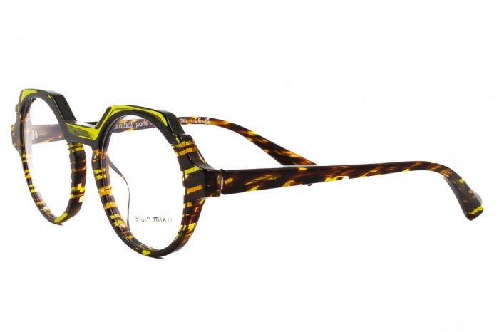 ALAIN MIKLI Glasses A03151 002 Havana Green 2023 ALAIN MIKLI Glasses A03151 002 Havana Green 2023