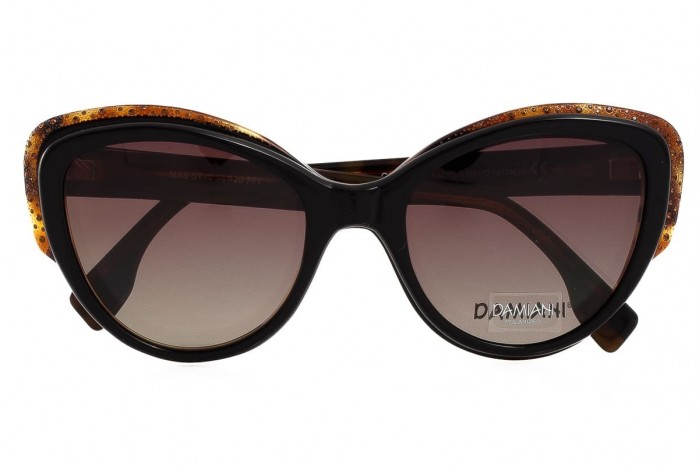 DAMIANI Briller med polariseret solklemme masst10 771 Havana