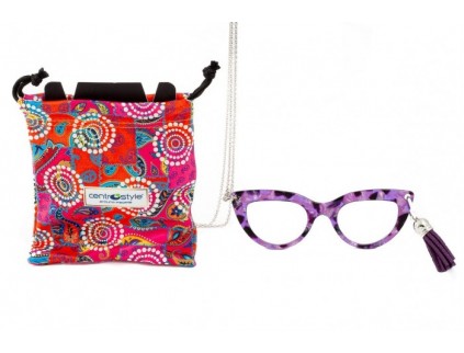 Collar con lente de aumento AIRPORT air 09589 lente Violeta