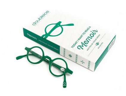 Cermin mata bacaan pra-pasang DOUBLEICE Memoir Green