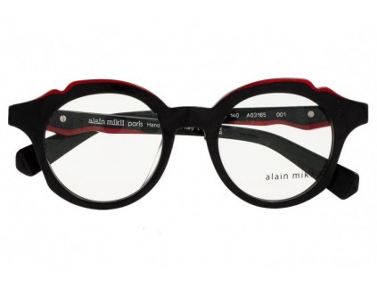 Óculos ALAIN MIKLI A03165 001 Preto Vermelho 2024