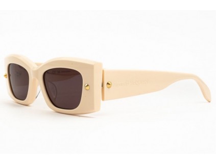 ALEXANDER MCQUEEN Occhiali da sole AM0426S 005 Avorio 2024 2