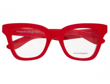 ALEXANDER MCQUEEN 안경 AM0394O 003 레드 2024
