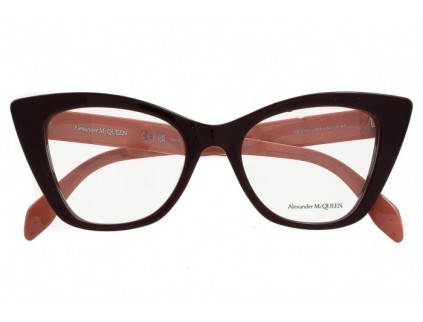 ALEXANDER MCQUEEN Briller AM0305O 004 Brun Pink 2024