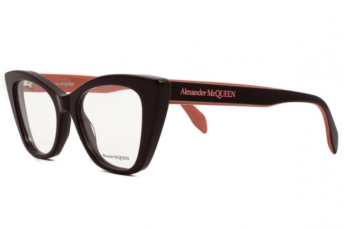 ALEXANDER MCQUEEN Brille AM0305O 004 Braun Rosa 2024