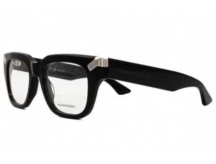 ALEXANDER MCQUEEN Lunettes de vue AM0443O 001 Noir Argent 2024 2