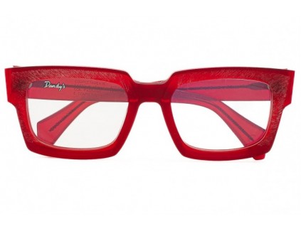 DANDY'S Troy Rough ro25 Rode bril uit een beperkte serie