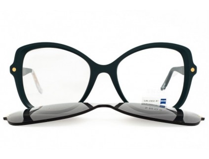 SNOB MILANO Tigresse snv166c07 Brille mit Sonnenclip