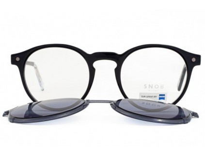 SNOB MILANO Dogui Vee snv178cpc04 bril met zonneclip