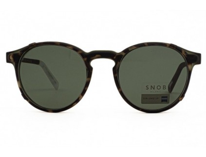 SNOB MILANO Dogui Vee snv178cpc06 eyeglasses with sun clip 2