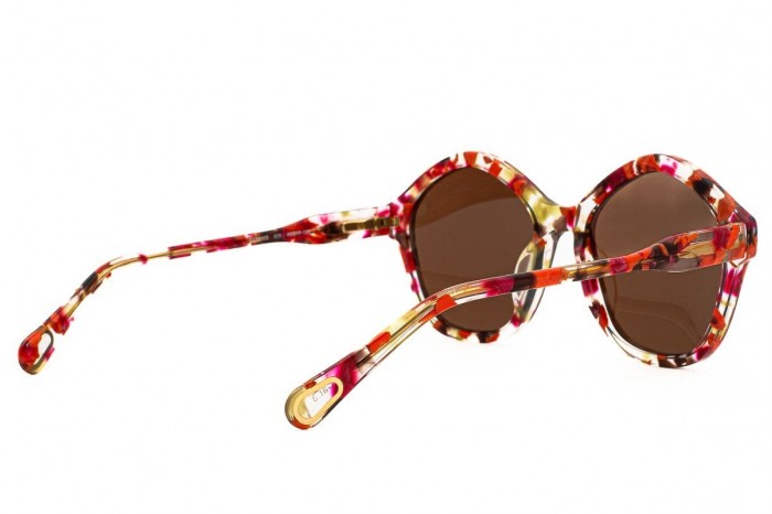 Óculos de sol infantis CHLOÉ CC0010S 005 laranja amarelo 2024