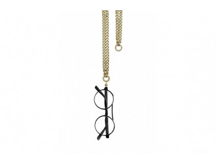 EYESONOFF Collier Porte-Lunettes Magnétique Mini Rap Doré 2