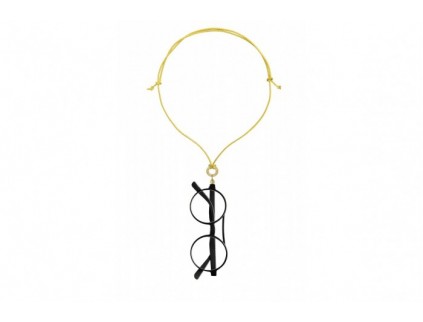 Collana portaocchiali magnetica EYESONOFF Laccio Giallo