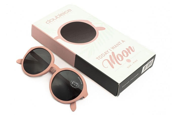 Cermin mata hitam DOUBLEICE Moon Pink