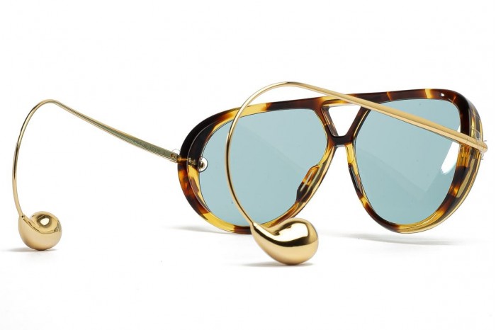 BOTTEGA VENETA Solbriller bv1273s 007 Havana Guld 2024