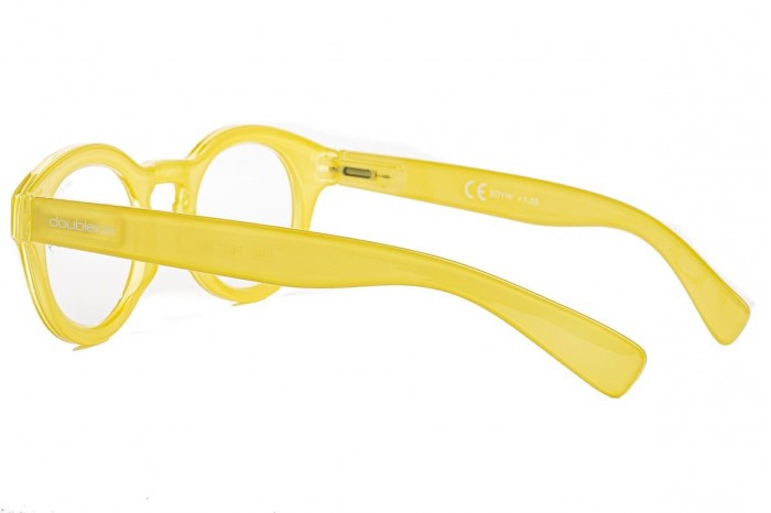 DOUBLEICE Lunettes de lecture pré-assemblées Bond Jaune Passion Jaune