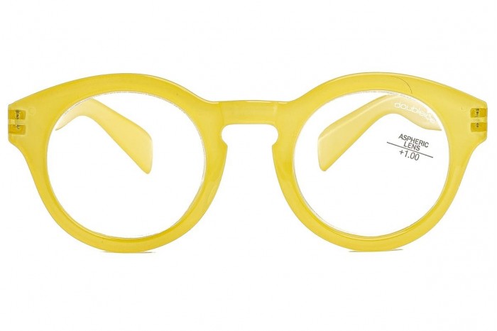 DOUBLEICE Lunettes de lecture pré-assemblées Bond Jaune Passion Jaune