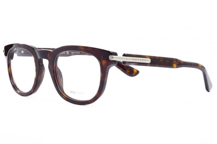 ALEXANDER McQUEEN Glasögon AM0498O 002 Havanna