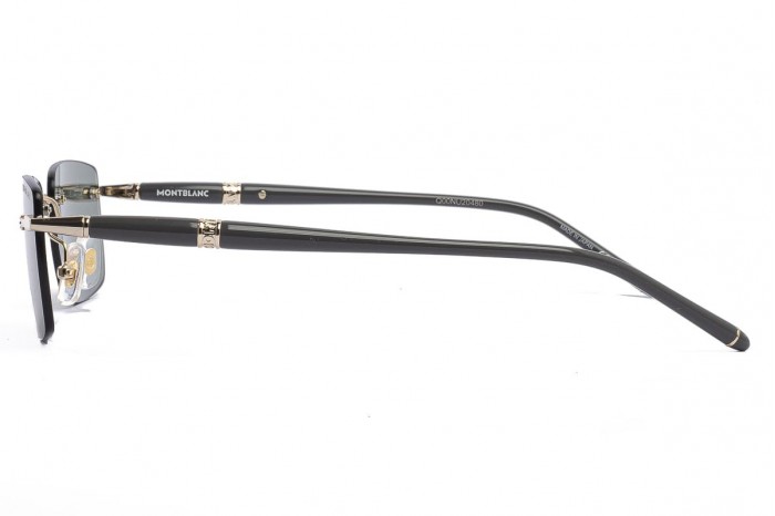 MONTBLANC Solglasögon MB0344S 005 Grå Guld Glasant