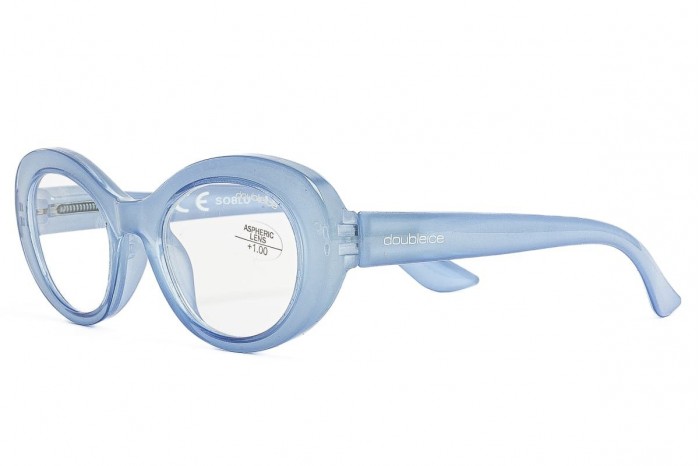 DOUBLEICE Предварительно собранные очки для чтения Sorbetto Blue Light Blue