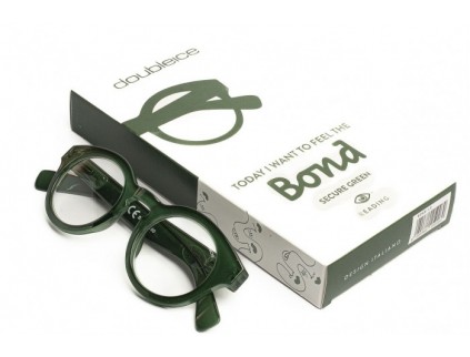DOUBLEICE Bond Secure Green Voorgemonteerde Leesbril