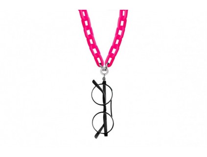 EYESONOFF Collana portaocchiali magnetica Jelly Rosa fluo
