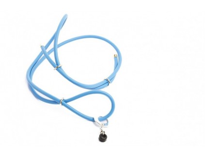 EYESONOFF Collana portaocchiali magnetica Rodeo Caucciù Azzurro 2