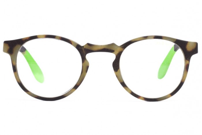 Очки для чтения DOUBLEICE Round Demi Fluo Green...