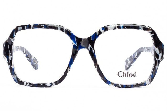 CHLOÉ 안경 CH0155O 013 블루 화이트 블랙 ReAce 한정판