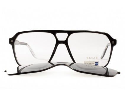 Occhiali da vista con clip sole SNOB MILANO Testarossa snv224c01z