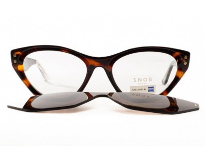 Occhiali da vista con clip sole SNOB MILANO Plastic snv215c02z