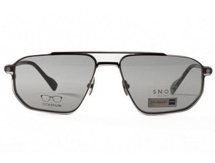 Occhiali da vista con clip sole SNOB MILANO Veloce snv220tc03z Titanium 2