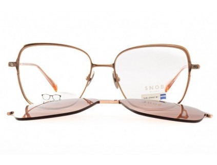 Occhiali da vista con clip sole SNOB MILANO Sciantosa snv218tc02z Titanium