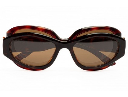 Lunettes de soleil rondes BALENCIAGA BB0456S 003 Superbusy