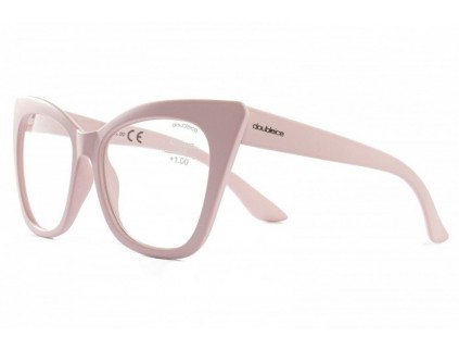 Lunettes de lecture pré-assemblées DOUBLEICE Panthera rose clair 2