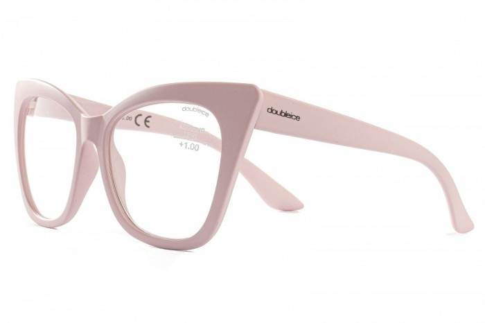 Lunettes de lecture pré-assemblées DOUBLEICE Panthera rose clair